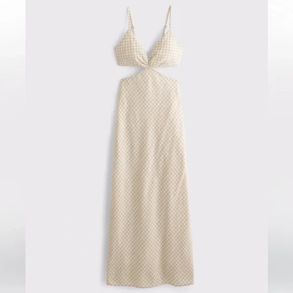 Abercrombie The Julia Slip Cut Out Maxi Dress - Picture 6 of 6